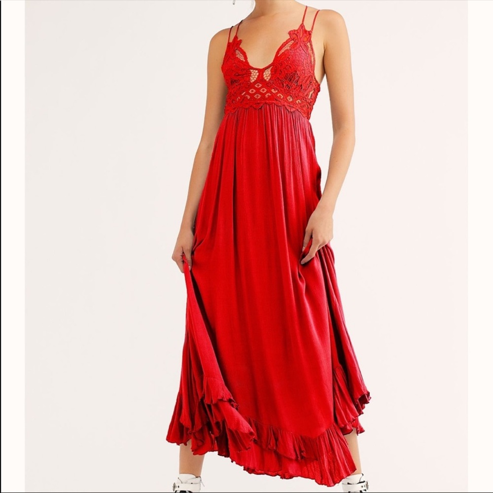 Intimately Free people bright red dress